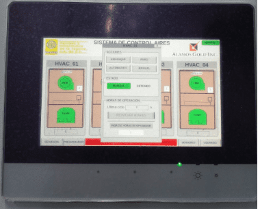 Integración de sistema de control para aires acondicionados en CCM's