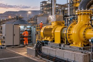 integración eléctrica de sistema de bombeo minero